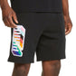 Puma Men's Pride Regular Fit 8 French Terry Shorts Black Size Medium