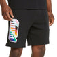 Puma Men's Pride Regular Fit 8 French Terry Shorts Black Size Large