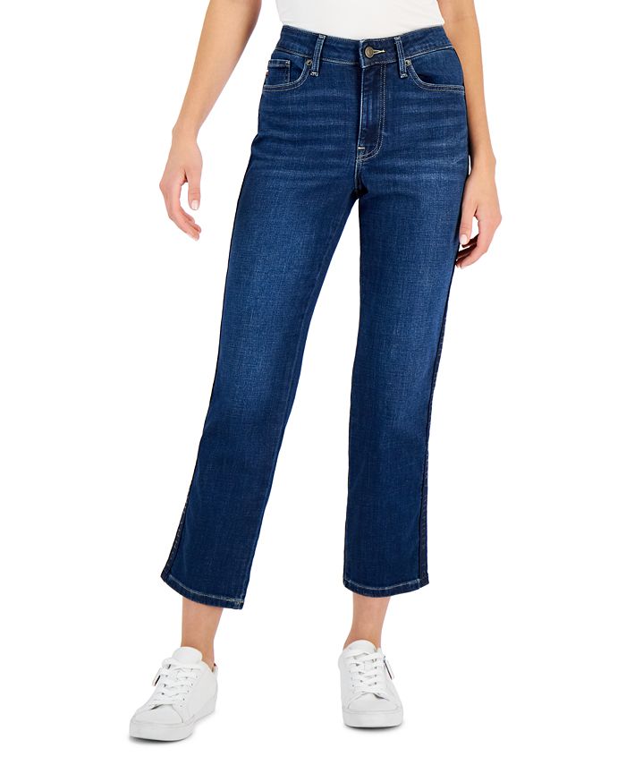 Tommy Hilfiger Women's Tribeca Straight Leg Jeans Blue Size 4