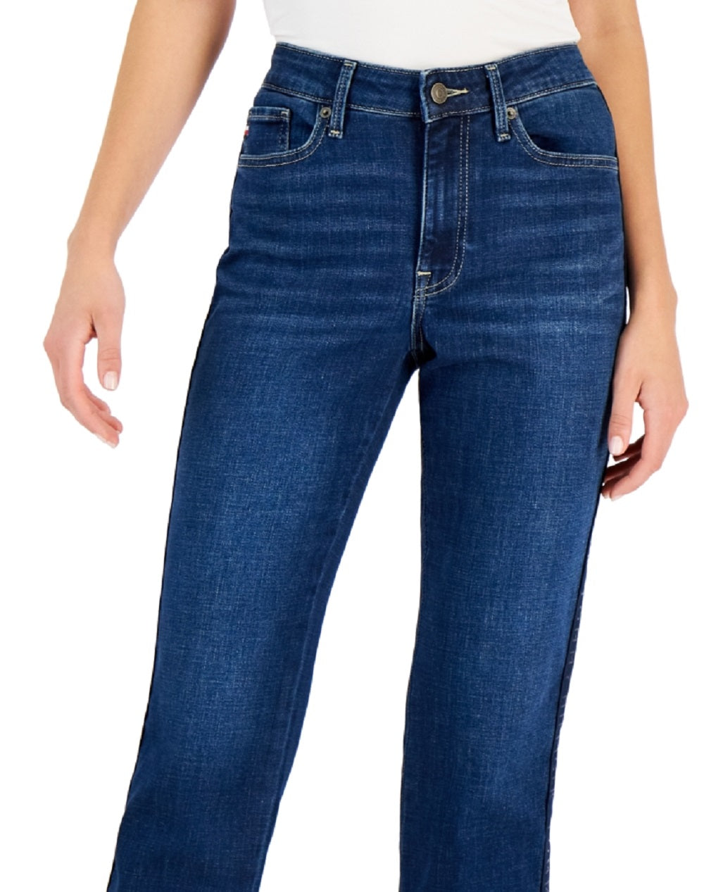 Tommy Hilfiger Women's Tribeca Straight Leg Jeans Blue Size 4