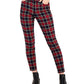 Tommy Hilfiger Women's Tribeca Plaid Print Skinny Pants Blue Size 12
