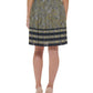 Tommy Hilfiger Women's Pleated Paisley Skirt Yellow Size 14