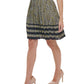 Tommy Hilfiger Women's Pleated Paisley Skirt Yellow Size 14