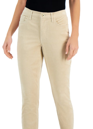 Tommy Hilfiger Women's Corduroy Skinny Ankle Pants Brown Size 4