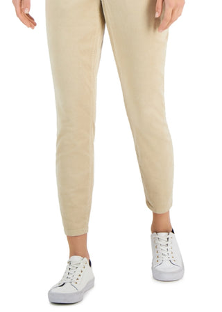 Tommy Hilfiger Women's Corduroy Skinny Ankle Pants Brown Size 4
