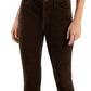 Tommy Hilfiger Women's Corduroy Skinny Ankle Pants Brown