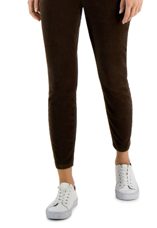 Tommy Hilfiger Women's Corduroy Skinny Ankle Pants Brown Size 4