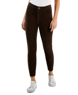 Tommy Hilfiger Women's Corduroy Skinny Ankle Pants Brown Size 4
