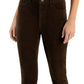 Tommy Hilfiger Women's Corduroy Skinny Ankle Pants Brown