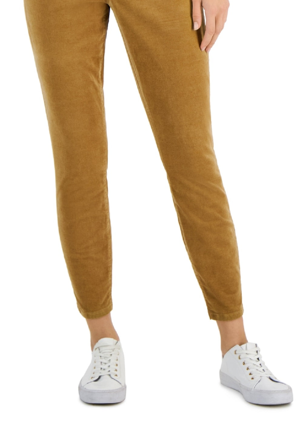 Tommy Hilfiger Women's Corduroy Skinny Ankle Pants Brown Size 12