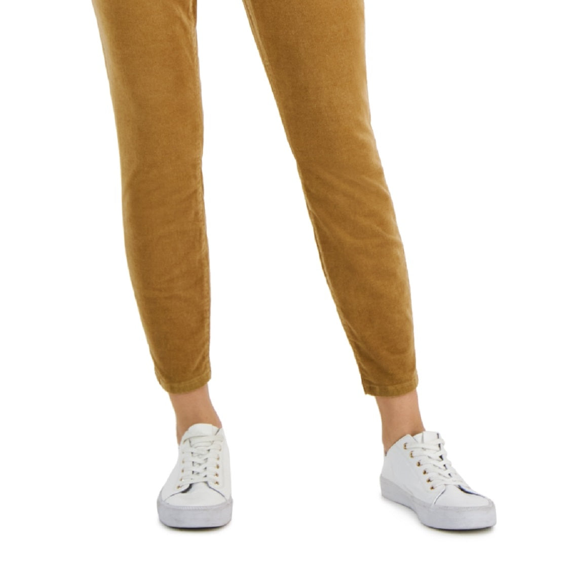 Tommy Hilfiger Women's Corduroy Skinny Ankle Pants Brown Size 8