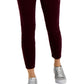 Tommy Hilfiger Women's Corduroy Skinny Ankle Pants Red