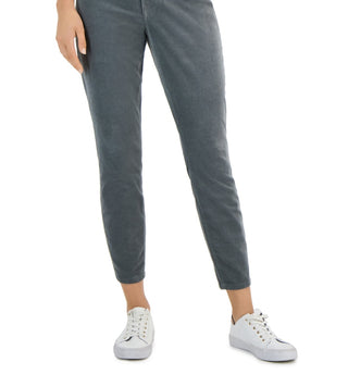 Tommy Hilfiger Women's Corduroy Skinny Ankle Pants Gray Size 8