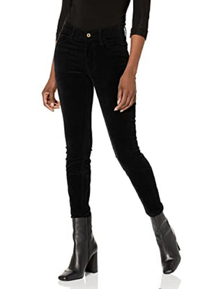 Tommy Hilfiger Women's Corduroy Skinny Ankle Pants Black Size 14