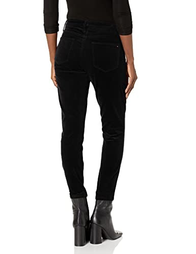 Tommy Hilfiger Women's Corduroy Skinny Ankle Pants Black Size 14