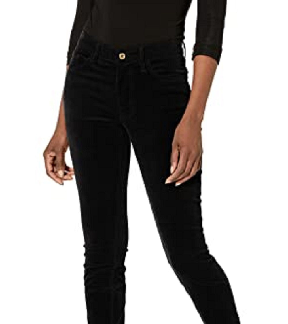 Tommy Hilfiger Women's Corduroy Skinny Ankle Pants Black Size 14