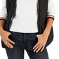 Tommy Hilfiger Women's Quilted Zip Front Vest Black Size Medium