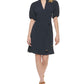 Tommy Hilfiger Women's Balloon Sleeve Dress Blue Size 16