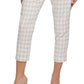 Tommy Hilfiger Women's Plaid Ankle Pants Brown Size 6