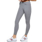 Tommy Hilfiger Women's High Waist Twist Front 7/8 Leggings Gray Size Medium