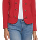Tommy Hilfiger Women's Military Band Jacket Red Size Large