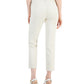 Tommy Hilfiger Women's Tribeca Raw Hem Front Seam Jeans White Size 14
