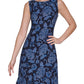 Tommy Hilfiger Women's Zeghora Floral Midi Dress Blue Size 14