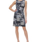 Tommy Hilfiger Women's Bali Patchwork Sheath Dress Blue Size 6Petite