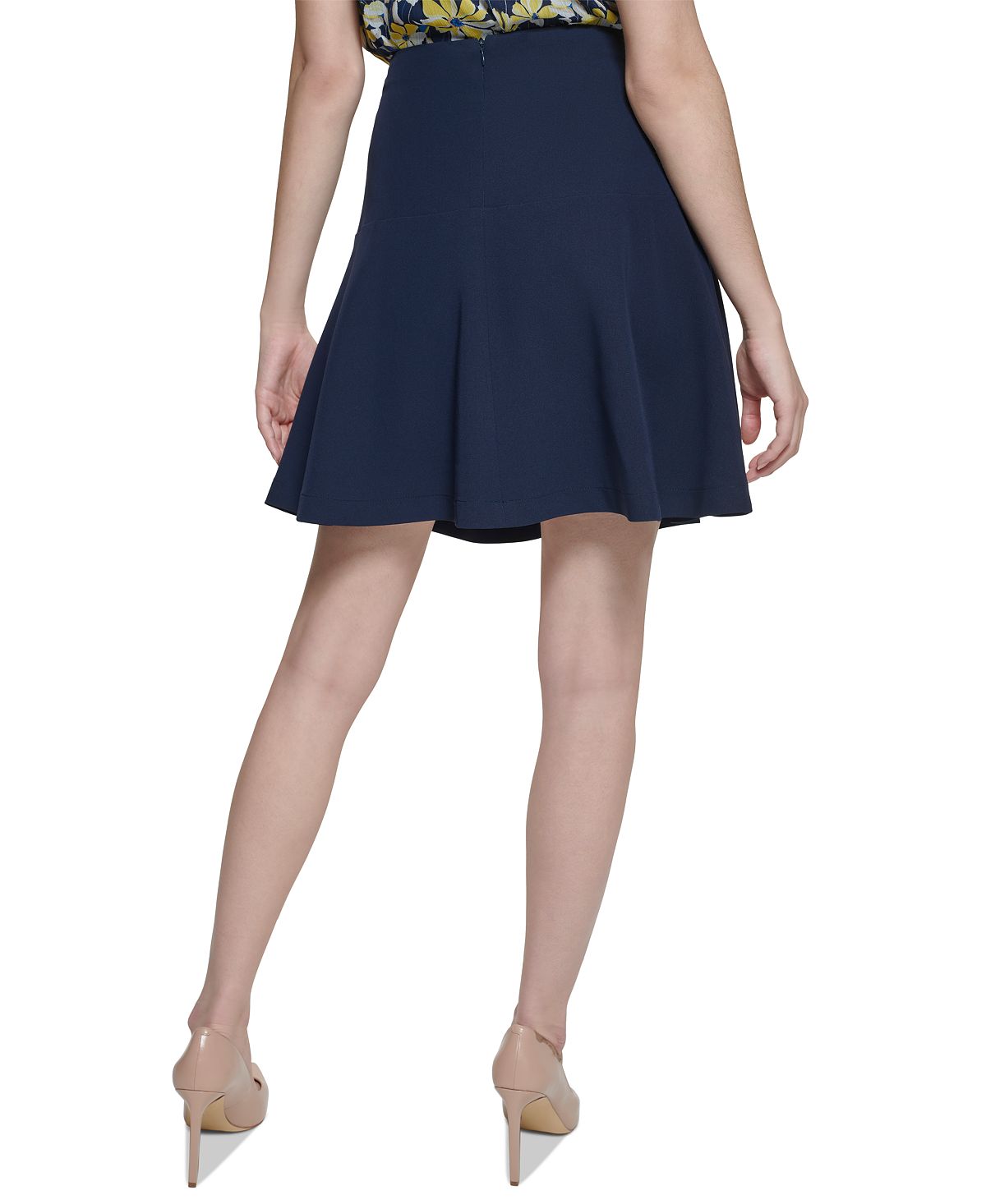 Tommy Hilfiger Women's Fit & Flare Skirt Blue Size 10