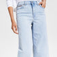 Tommy Jeans Women's High Rise Cropped Wide Leg Jeans Blue