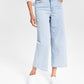 Tommy Jeans Women's High Rise Cropped Wide Leg Jeans Blue Size 26