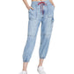 Tommy Jeans Women's Cotton Denim Cargo Joggers Blue Size 29