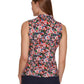 Tommy Hilfiger Women's Floral Print Sleeveless Shirt Blue Size X-Large