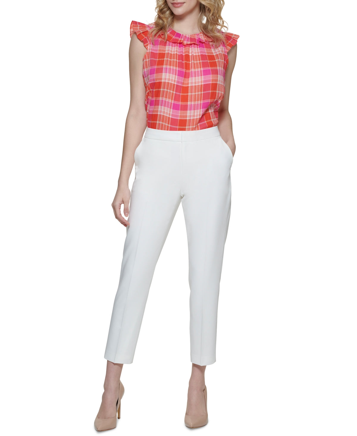 Tommy Hilfiger Women's Sloane Ankle Pants White