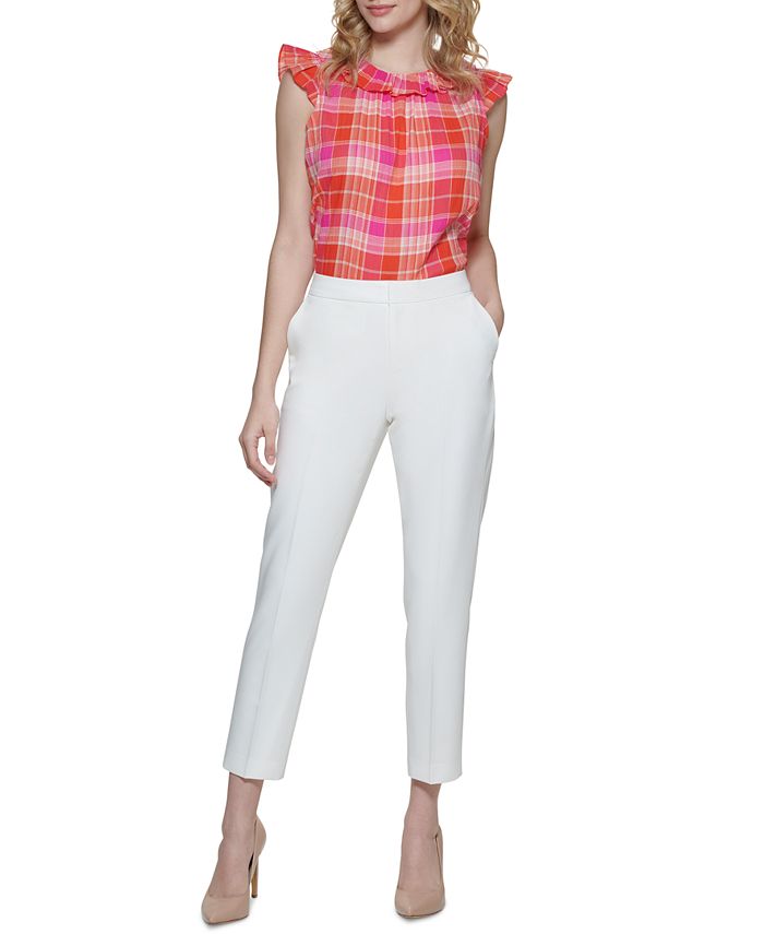 Tommy Hilfiger Women's Sloane Ankle Pants White