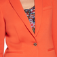 Tommy Hilfiger Women's Roll-Tab Piquba Blazer Orange Size 16