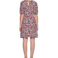 Tommy Hilfiger Women's Harbour Floral Fit & Flare Dress Pink Size 8Petite