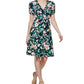 Tommy Hilfiger Women's Floral Print Fit & Flare Dress Blue Size 6Petite