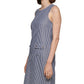 Tommy Hilfiger Women's Cotton Striped Shift Dress Blue Size 6Petite