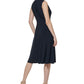 Tommy Hilfiger Women's Twist Front Midi Dress Blue Size 12