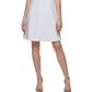 Tommy Hilfiger Women's Square Neck Fit & Flare Dress White Size 4