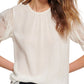 Tommy Hilfiger Women's Puff Sleeve Blouse White Size Large