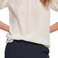 Tommy Hilfiger Women's Puff Sleeve Blouse White Size Large