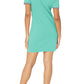 Tommy Hilfiger Women's Cotton Puff Sleeve Polo Dress Green Size 0X