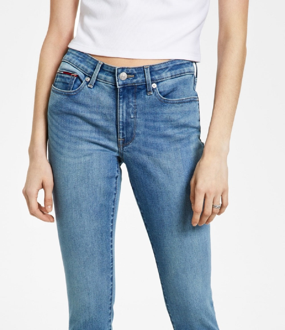 Tommy Jeans Women's Mid Rise Ankle Jeans Blue Size 30