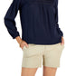 Tommy Hilfiger Women's Pintucked Top Blue Size Large