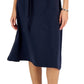 Tommy Hilfiger Women's Short Sleeve Flare Polo Dress Blue Size Medium