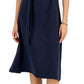 Tommy Hilfiger Women's Short Sleeve Flare Polo Dress Blue Size Small