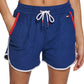 Tommy Hilfiger Women's Towel Terry Shorts Blue Size X-Large