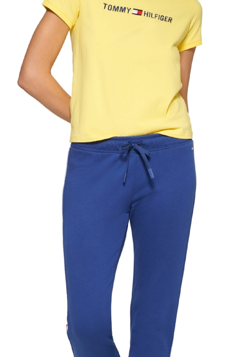 Tommy Hilfiger Women's Sport Logo T-Shirt Yellow Size X-Small